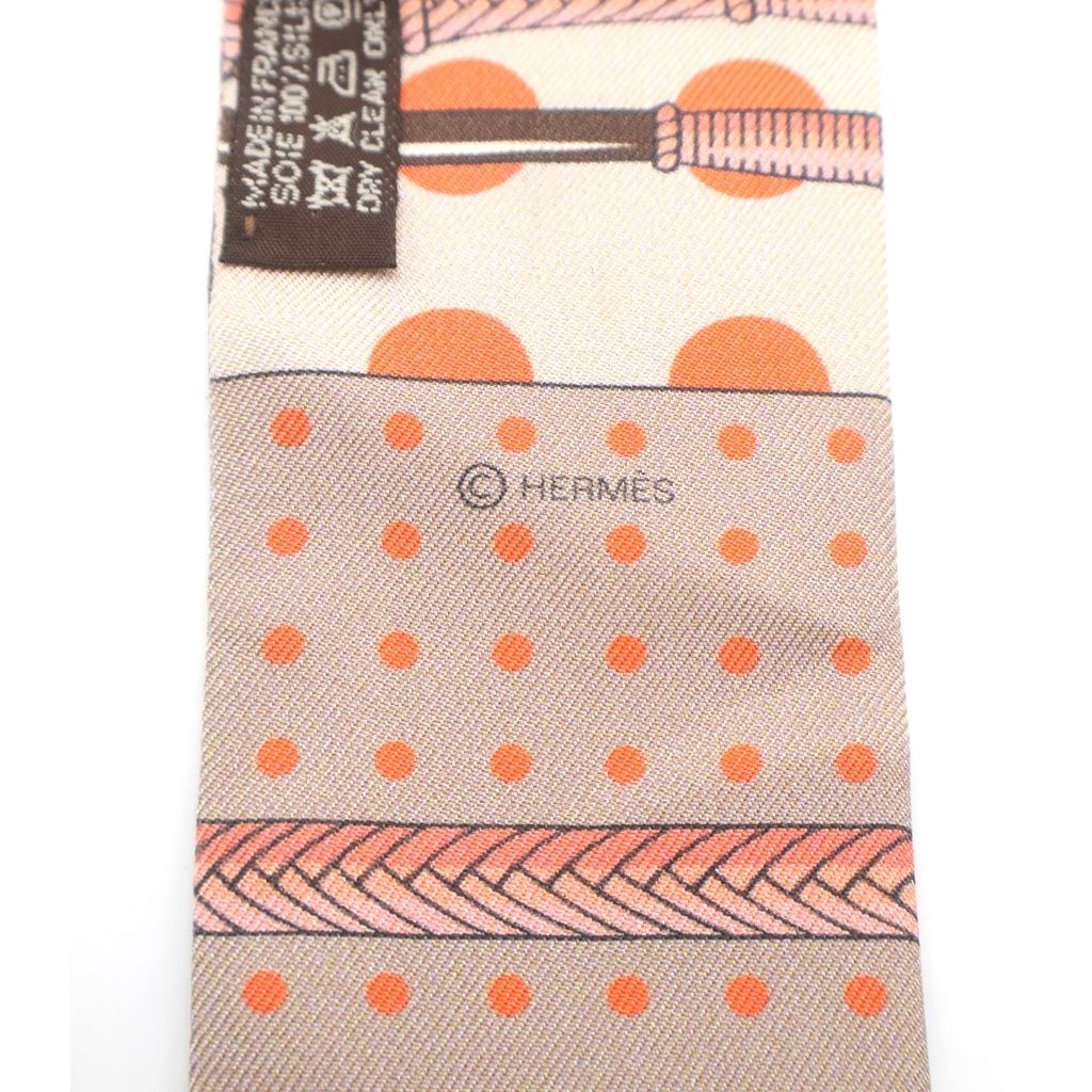 Hermes Silk Twill Scarf Orange — view 5
