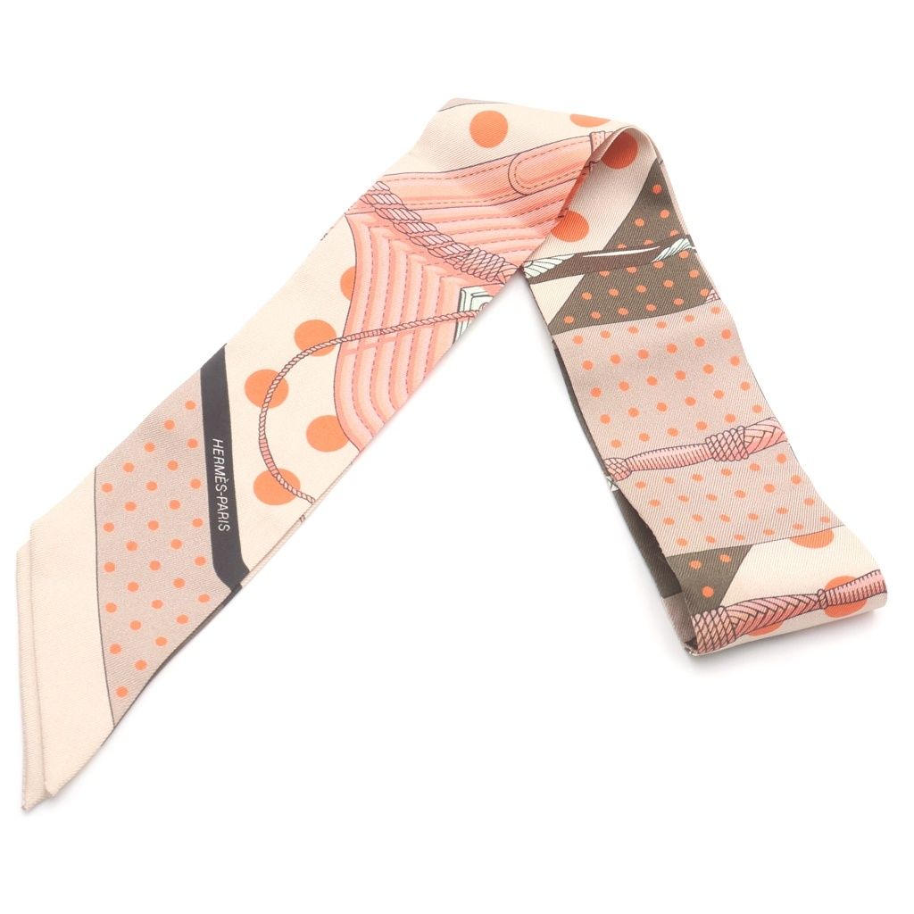 Hermes Silk Twill Scarf Orange