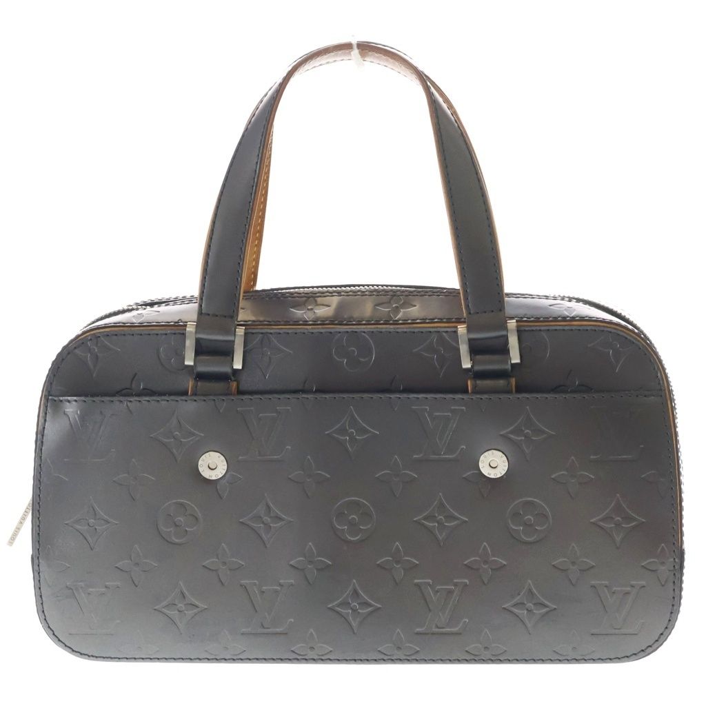 Louis Vuitton Monogram Matte Shelton Handbag Metallic Gray Leather Silver