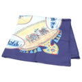Hermes Carre 90 Cavaliers Peuls Horsemen of the Poule Tribe Silk Scarf Blue