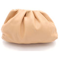 Bottega Veneta Ti-n Pouch Clutch Beige Leather
