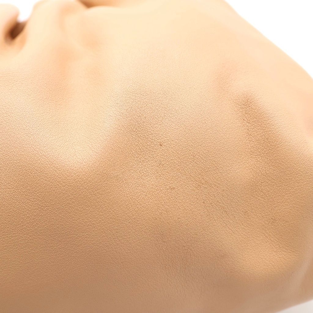 Bottega Veneta Ti-n Pouch Clutch Beige Leather — view 7