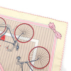 Hermes Petit Carre les Becanes Silk Scarf Ivory — view 4