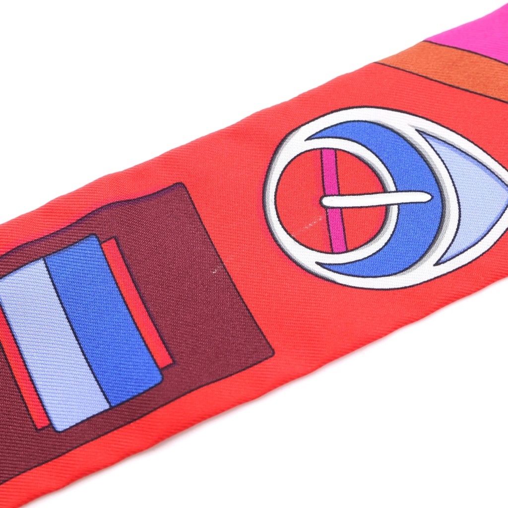 Hermes Carre en Boucles Twill Silk Scarf — view 4