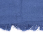 Gucci GG All Over Pattern Wool Silk Fringe Shawl Scarf Blue — view 2