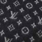 Louis Vuitton Monogram Logo Embroidery LV Bead Decoration Cashmere Fringe Shawl — view 4