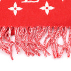 Louis Vuitton Supreme Monogram Scarf Cashmere Blend Total Pattern Fringe Shawl — view 2