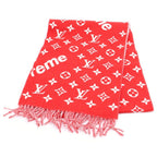 Louis Vuitton Supreme Monogram Scarf Cashmere Blend Total Pattern Fringe Shawl