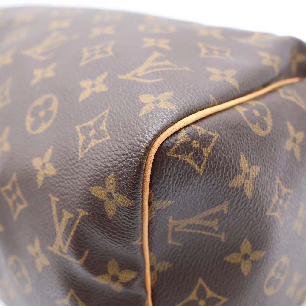 Louis Vuitton Monogram Speedy 30 Leather Handbag Brown — view 5