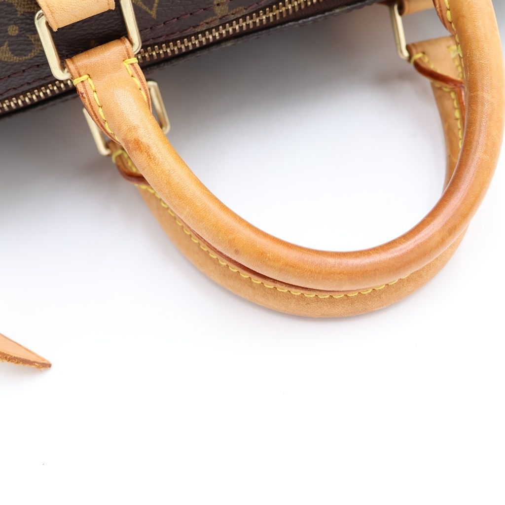 Louis Vuitton Monogram Speedy 30 Leather Handbag Brown — view 7