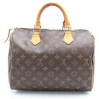Louis Vuitton Monogram Speedy 30 Leather Handbag Brown — view 2