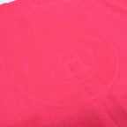 Hermes New Libris Large Shawl Scarf Fringe Logo Pink — view 5