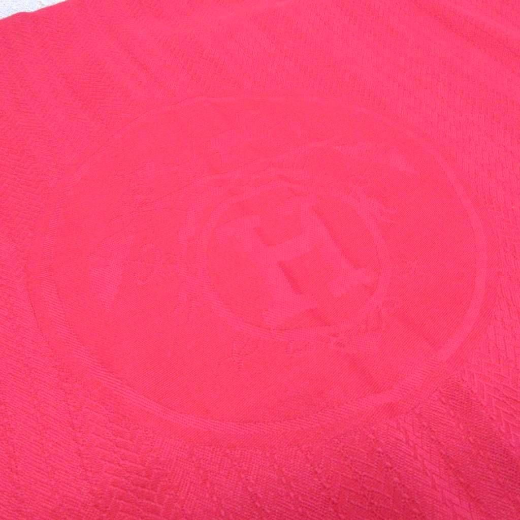 Hermes New Libris Large Shawl Scarf Fringe Logo Pink — view 5