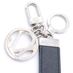 Louis Vuitton Taiga Porte Cles LV Club Key Ring Key Holder Bag Charm Black — view 5
