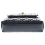 Chanel Coco Handle Xxs 2-Way Chain Shoulder Bag Black Caviar Leather Gold — view 4