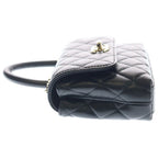 Chanel Coco Handle Xxs 2-Way Chain Shoulder Bag Black Caviar Leather Gold — view 3