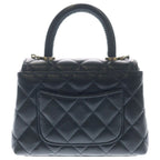 Chanel Coco Handle Xxs 2-Way Chain Shoulder Bag Black Caviar Leather Gold — view 2