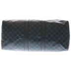 Louis Vuitton Damier Cobalt Keepall Bandouliere 2-Way Boston Bag Navy Leather — view 4
