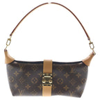 Louis Vuitton Monogram Pochette Mia Leather Shoulder Bag Brown