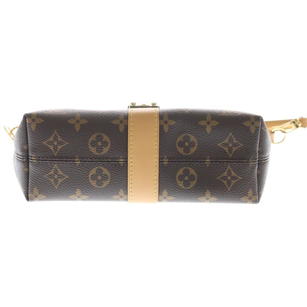 Louis Vuitton Monogram Pochette Mia Leather Shoulder Bag Brown — view 4