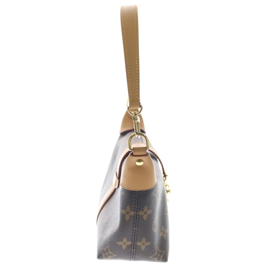Louis Vuitton Monogram Pochette Mia Leather Shoulder Bag Brown — view 3
