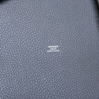 Hermes Picotin Lock MM Taurillon Clemence Silver Handbag Etoupe — view 7