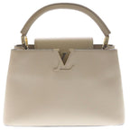 Louis Vuitton Capucines MM Galle Taurillon Leather Gold 2-Way Shoulder Bag Beige