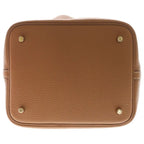 Hermes Picotin Lock MM Taurillon Clemence Gold Handbag — view 4
