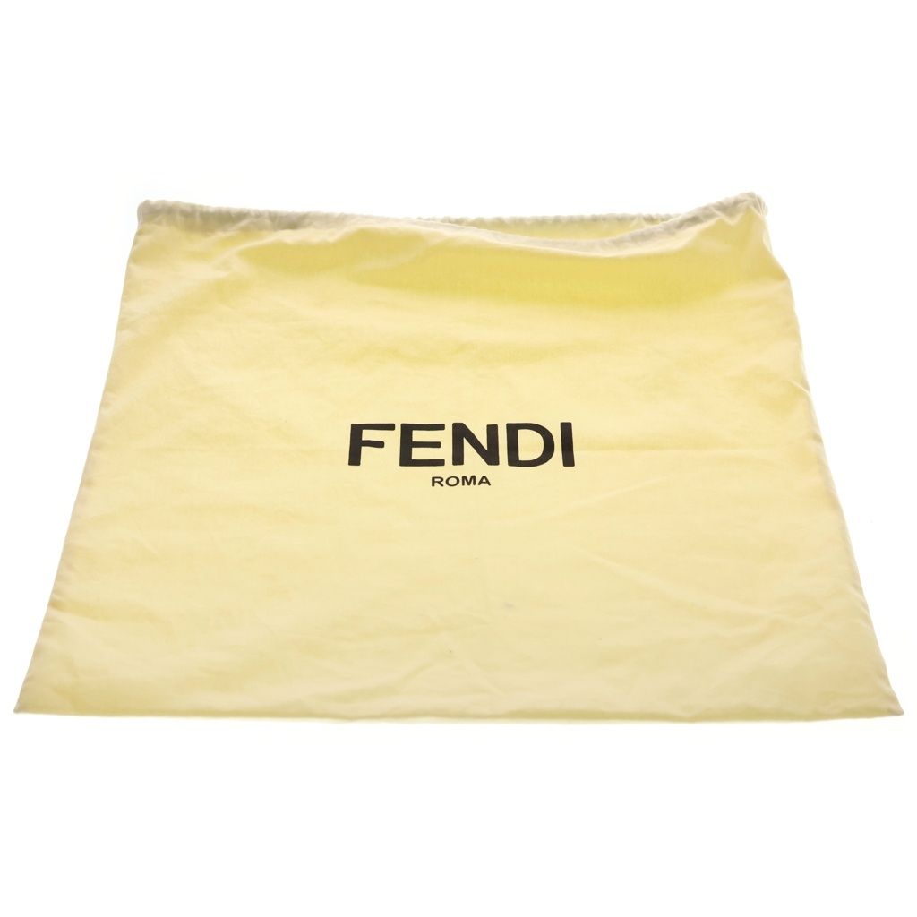 Fendi Zucca Pattern Nylon Leather Backpack Black — view 8