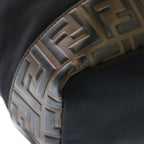 Fendi Zucca Pattern Nylon Leather Backpack Black — view 5
