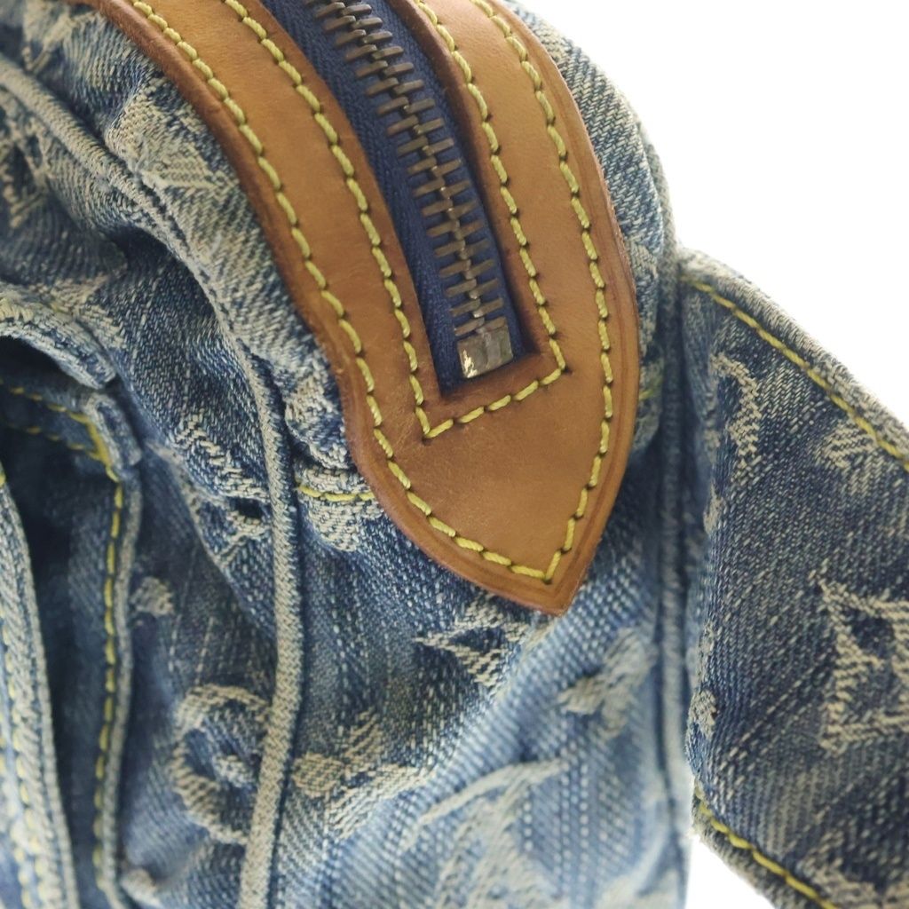 Louis Vuitton Monogram Denim Bum Bag Indigo Blue Gold — view 7