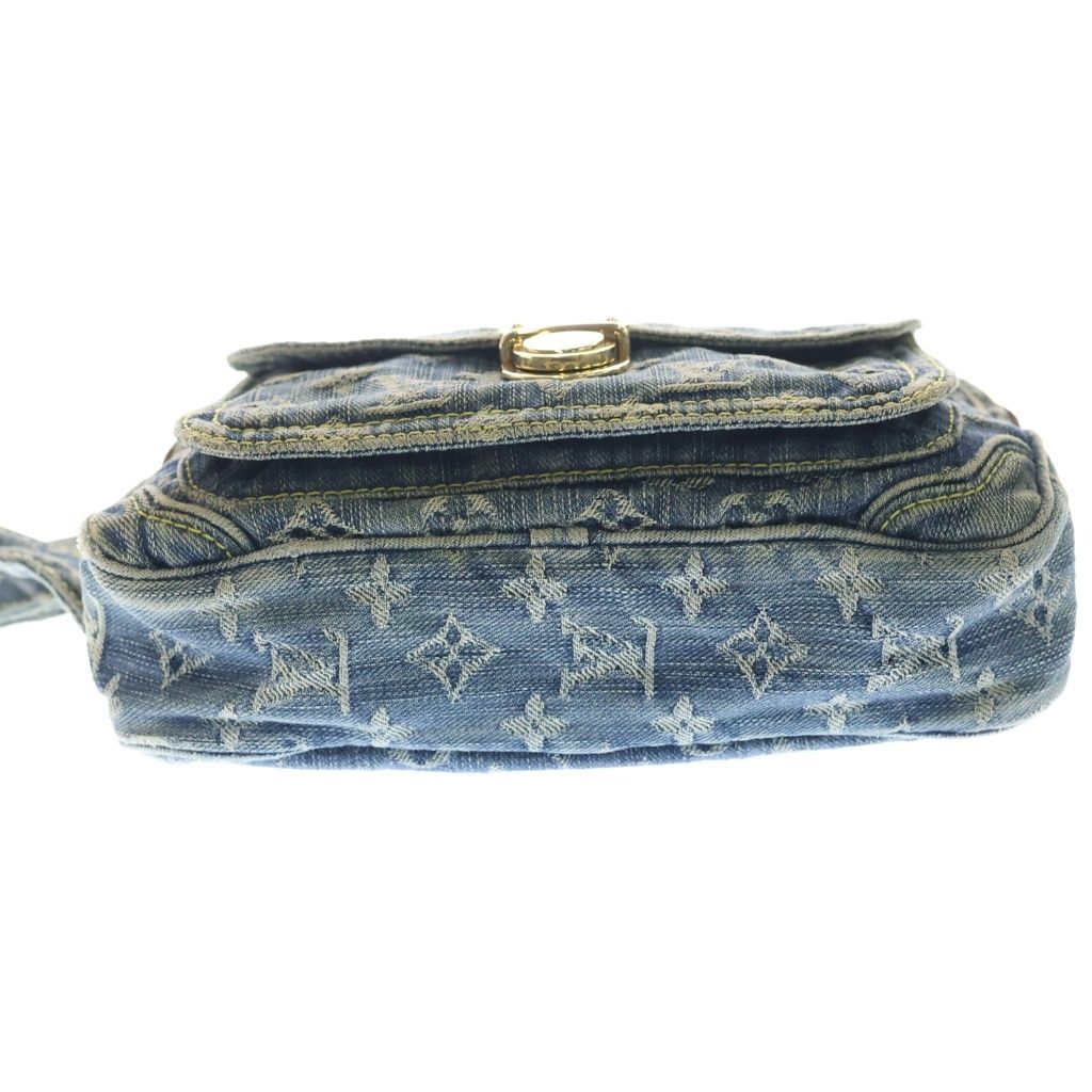 Louis Vuitton Monogram Denim Bum Bag Indigo Blue Gold — view 4