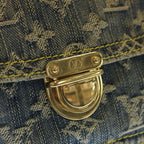 Louis Vuitton Monogram Denim Bum Bag Indigo Blue Gold — view 6