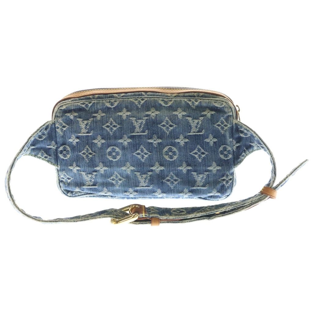 Louis Vuitton Monogram Denim Bum Bag Indigo Blue Gold — view 2
