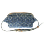 Louis Vuitton Monogram Denim Bum Bag Indigo Blue Gold — view 2