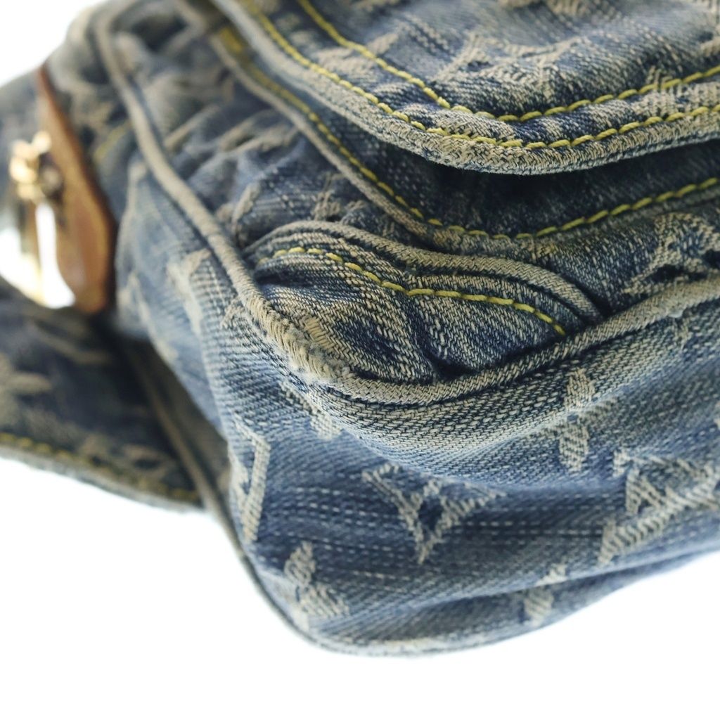 Louis Vuitton Monogram Denim Bum Bag Indigo Blue Gold — view 5