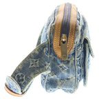 Louis Vuitton Monogram Denim Bum Bag Indigo Blue Gold — view 3