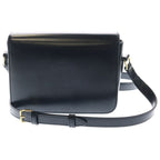 Celine Teen Triomphe Shoulder Bag Black Shiny Calfskin Gold — view 2