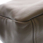 Prada Vitello Daino Shoulder Bag Gray Leather Silver — view 5