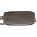 Prada Vitello Daino Shoulder Bag Gray Leather Silver — view 4