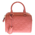 Louis Vuitton Speedy Bandouliere 20 Empreinte Leather 2-Way Bag Gold Pink