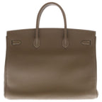 Hermes Birkin 40 Togo Leather Etoupe Handbag Silver Beige — view 2