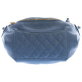 Chanel Quilted Banane Waist Bag Fanny Blue