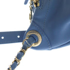 Chanel Quilted Banane Waist Bag Fanny Blue — view 6