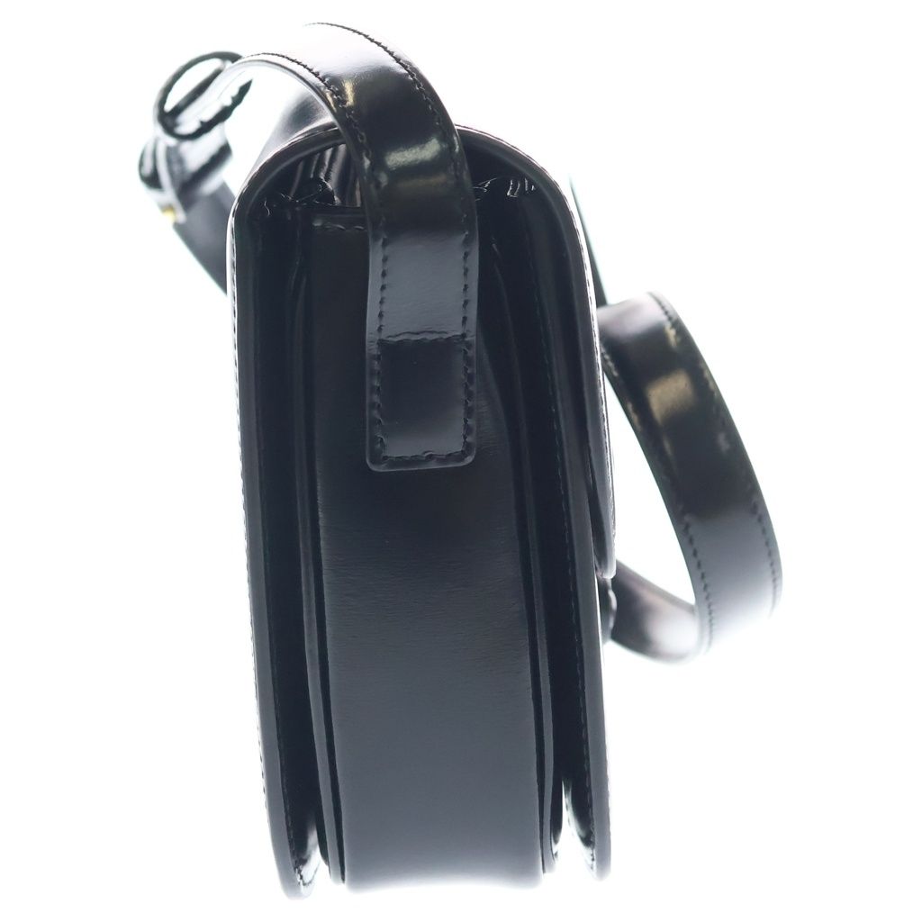 Celine Teen Cuir Triomphe Shoulder Bag Black Leather Gold — view 3