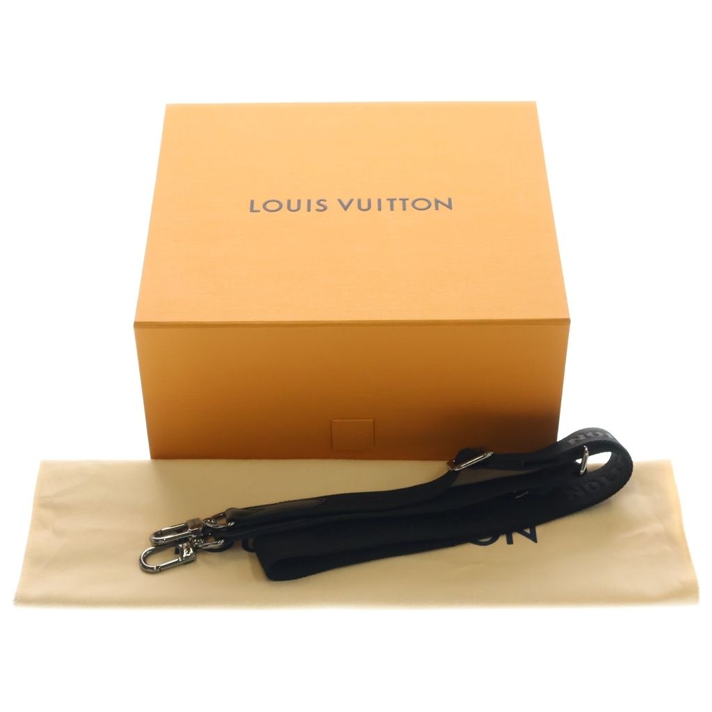 Louis Vuitton Monogram Eclipse Keepall Bandouliere 25 2-Way Shoulder Bag Black — view 8