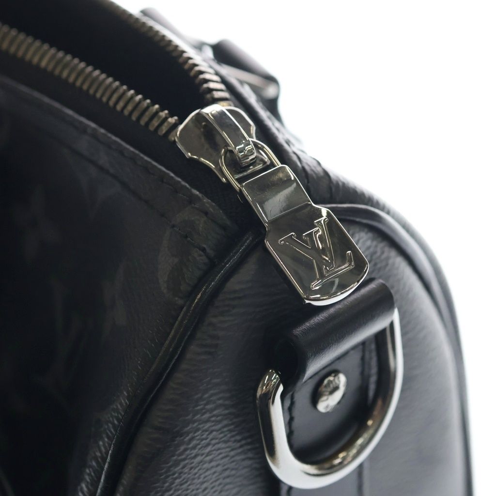 Louis Vuitton Monogram Eclipse Keepall Bandouliere 25 2-Way Shoulder Bag Black — view 6
