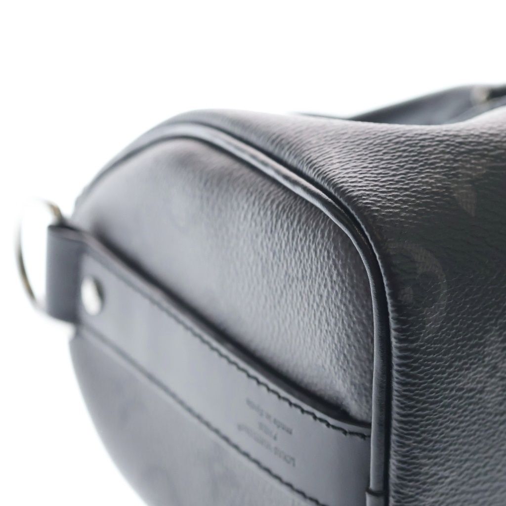 Louis Vuitton Monogram Eclipse Keepall Bandouliere 25 2-Way Shoulder Bag Black — view 5