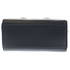 Celine Cuir Triomphe 2-Way Shoulder Bag Black Leather Gold — view 4