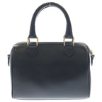 Celine Cuir Triomphe 2-Way Shoulder Bag Black Leather Gold — view 2